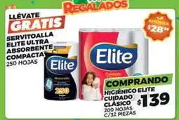 Merco Elite - comprando higienico cuidado clasico llevate gratis servitoalla ultra absorbente compacta oferta
