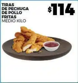 Merco Tiras de pechuga de pollo fritas oferta