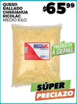 Merco Ricolac - queso rallado chihuahua oferta