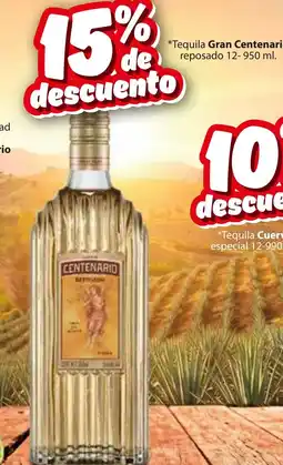 Zorro Tequila Gran Centenario reposado oferta