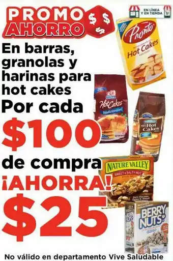 En barras, granolas y harinas para hot cakes