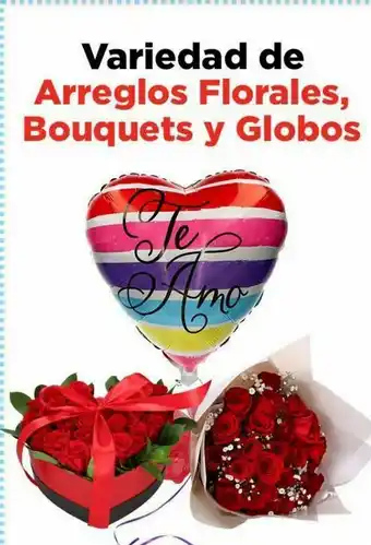 HEB Variedad de arreglos florales bouquet y globos oferta