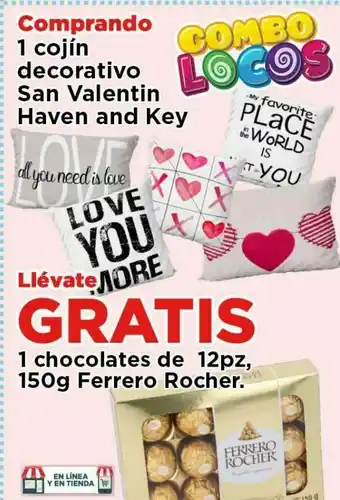 HEB Cojín decorativo san valentin haven and key oferta