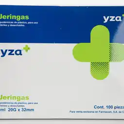 Farmacias YZA Yza Jeringa De Plastico De 5Ml 20Gx32Mm oferta