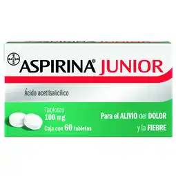 Farmacias YZA Aspirina Junior 100mg 60 tabs oferta