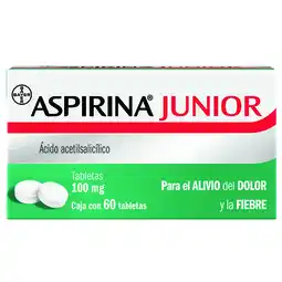Farmacias YZA Aspirina Junior 100mg 60 tabs oferta