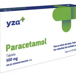 Farmacias YZA Yza Paracetamol 500Mg 10 Tabs oferta