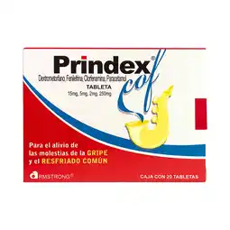 Farmacias YZA Prindex Cof 15Mg/5Mg/250Mg 20 Tabs oferta