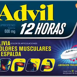 Farmacias YZA Advil 12Hrs 600Mg 12 Tabs oferta