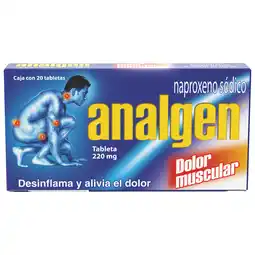 Farmacias YZA Analgen 220mg - Alivio rápido del dolor oferta