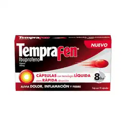 Farmacias YZA Temprafen Ibuprofeno 400mg 10 cásulas líquidas oferta