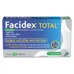 Farmacias YZA Facidex Total Masticables 10Mg 5 Tabs oferta