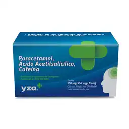 Farmacias YZA YZA PARA/ASA/CAFEINA 250/250/65MG 24 TAB oferta