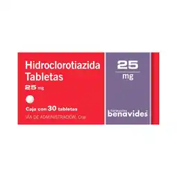 Farmacias Benavides 25 mg Hidroclorotiazida oferta