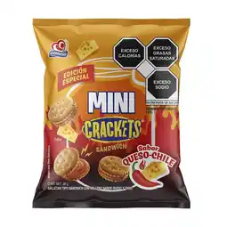 Farmacias Benavides Galletas Crackets Mini Sandwich Queso y Chile oferta