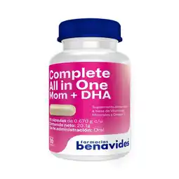Farmacias Benavides Complete All in One Mom+DHA Suplemento Alimenticio oferta