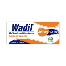Farmacias Benavides 500 mg Metformina/2.5 mg Glibenclamida oferta