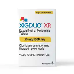 Farmacias Benavides 10 mg Dapagliflozina/1000 mg Metformina oferta