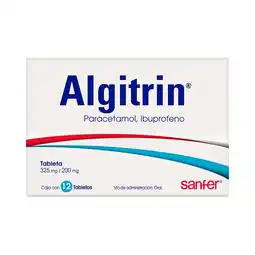 Farmacias Benavides 325 mg Paracetamol/200 mg Ibuprofeno oferta