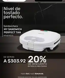 Woolworth Taurus - sandwichera my sandwich perfect tan m96814070 oferta