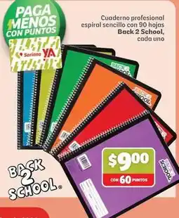 Soriana Híper Soriana - cuaderno profesional espiral sencillo oferta