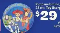 Soriana Híper Toy story - plato melamina, 25 cm oferta