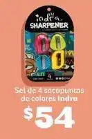 Soriana Híper Set de 4 sacapuntas oferta