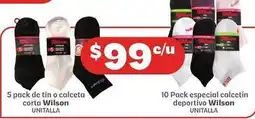 Soriana Híper Wilson - pack de tin o calceta corta / pack especial calcetín deportivo oferta
