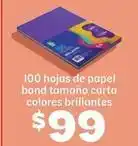 Soriana Híper Hojas de papel bond tamaño carta colores brillantes oferta