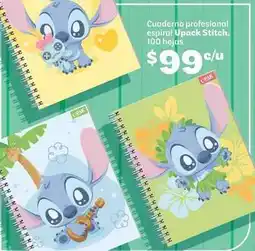 Soriana Híper Cuaderno profesional espiral upack stitch oferta