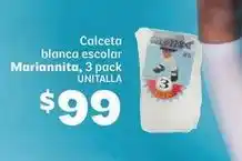 Soriana Híper Calceta blanca escolar oferta