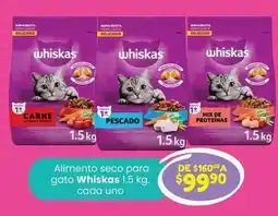 Soriana Híper Whiskas - alimento seco para gato oferta