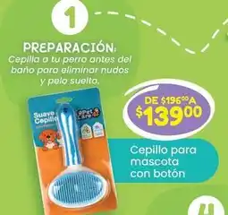 Soriana Híper Suave - cepillo para mascota con botón oferta