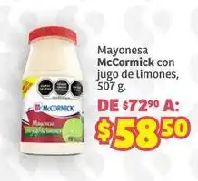 Soriana Híper Mccormick - mayonesa con jugo de limones oferta