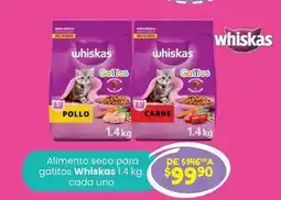 Soriana Híper Whiskas - alimento seco para gatitos oferta