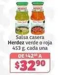 Soriana Híper Herdez - salsa casera verde o roja oferta