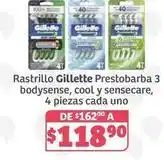 Soriana Híper Gillette - rastrillo prestobarba 3 oferta