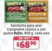 Soriana Híper Bafar - salchicha para asar campestre clásica o con queso oferta
