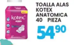 Alsuper kotex toalla alas kotex anatomica oferta