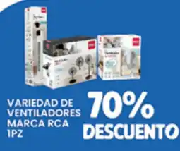 Alsuper Rca variedad de ventiladores oferta