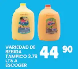 Alsuper Variedad de bebida tampico oferta