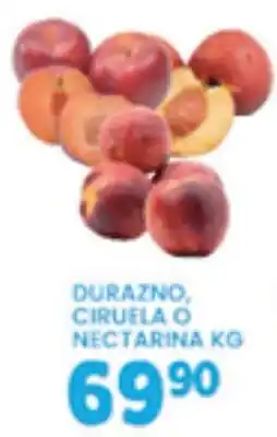 Alsuper durazno, ciruela o nectarina oferta