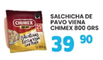 Alsuper chimex salchicha de pavo viena oferta