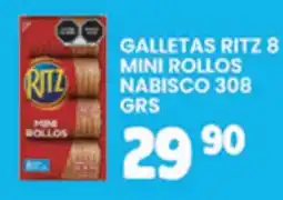 Alsuper galletas ritz 8 mini rollos oferta