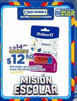 Super Gutiérrez Pelikan borrador goma oferta