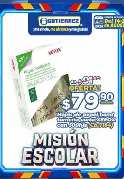 Super Gutiérrez xerox papel ecológico oferta
