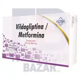 Farmacias Bazar VILDAGLIPTINA/METFORMINA 50/850MG 30 COMPRIMIDOS ULTRA oferta