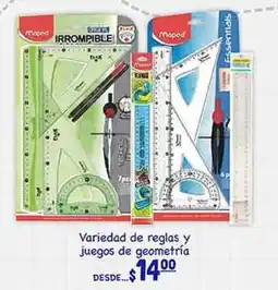 La Comer Maped - variedad de reglas y juegos de geometría oferta