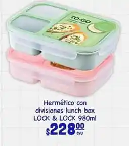 La Comer Lock - hermético con divisiones lunch box oferta