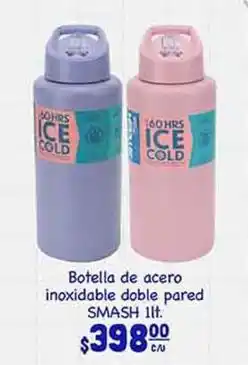 La Comer Botella de acero inoxidable doble pared oferta